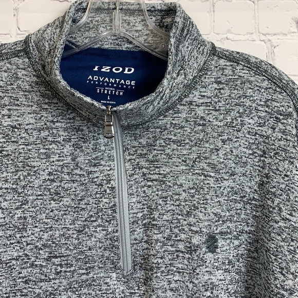 Izod Advantage Performance Stretch Quarter Zip Pullover - Picture 2 of 7